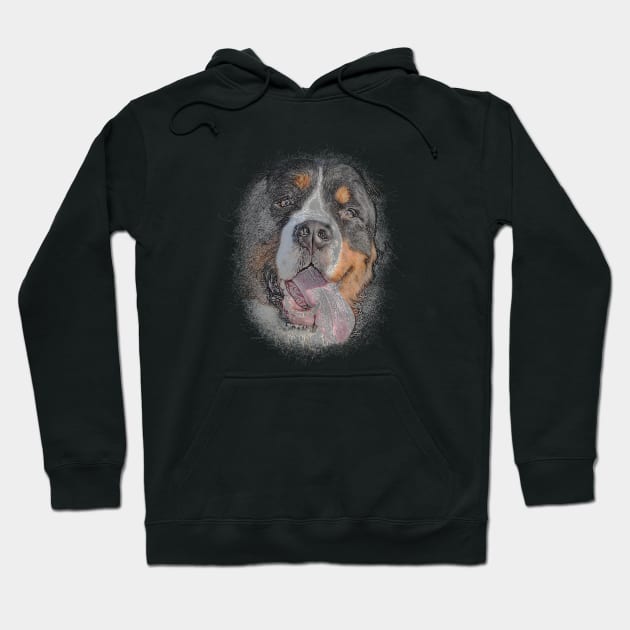 Digital Dog Art Hoodie by pixelatedidea